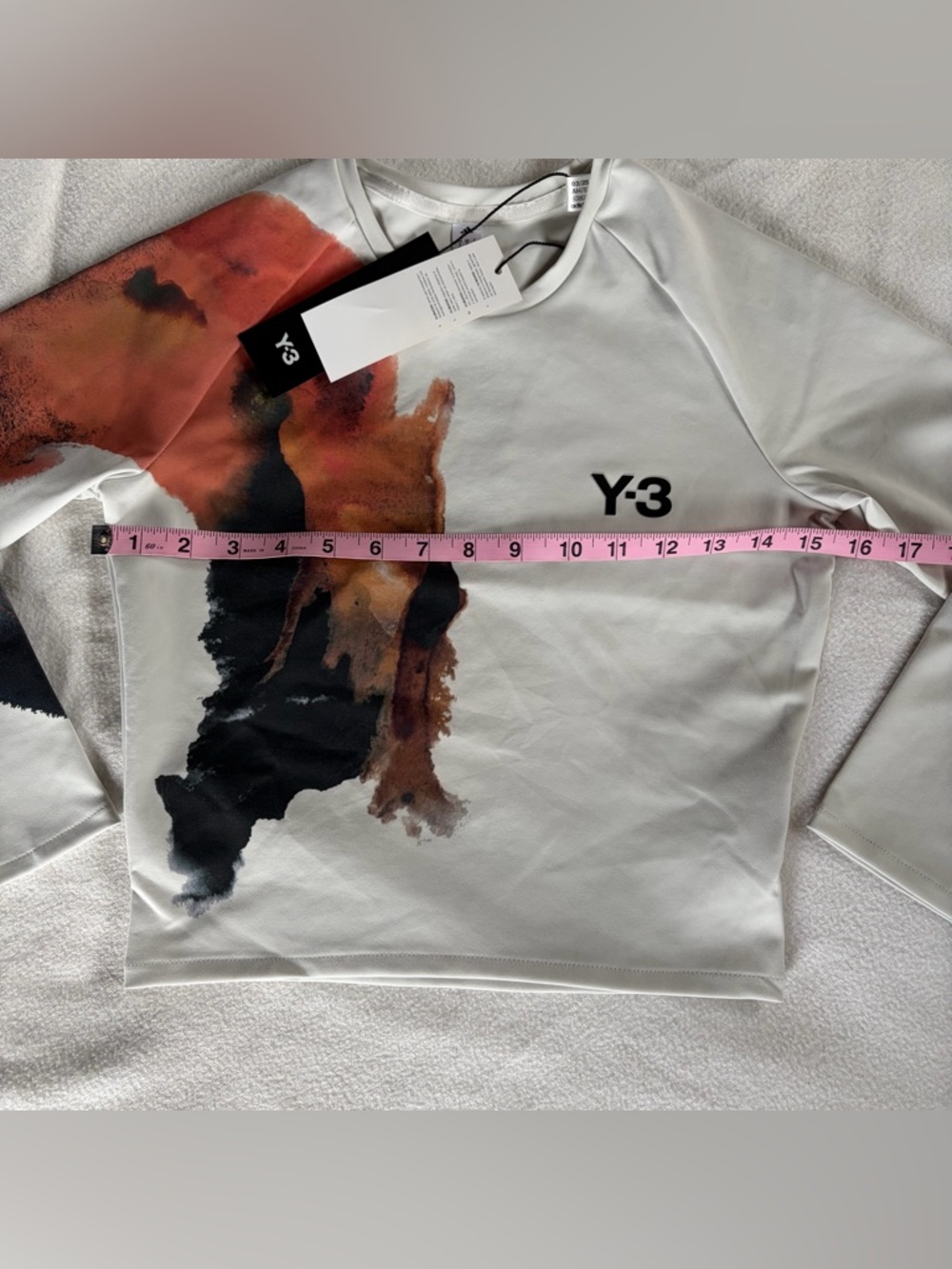Y-3 Adidas x Y-3 Women’s Tennis Pro Cropped Long Sleeve Size Small - Picture 7 of 8